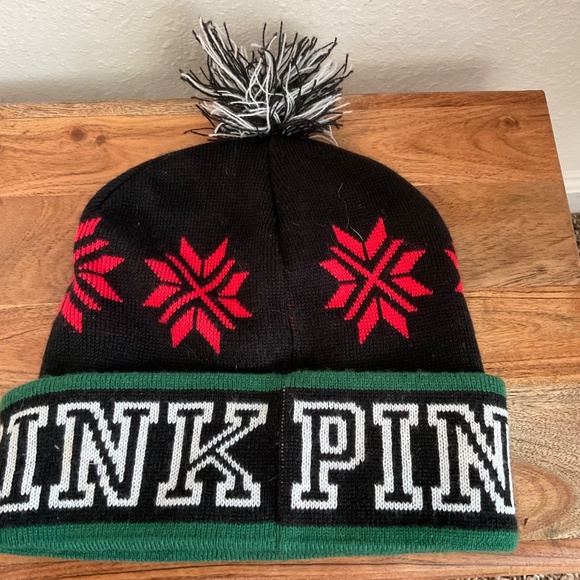 EUC, Victoria Secret PINK Beanie w/ PomPom, OS - Picture 2 of 4